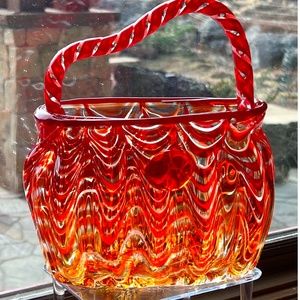 Glass Purse Vase